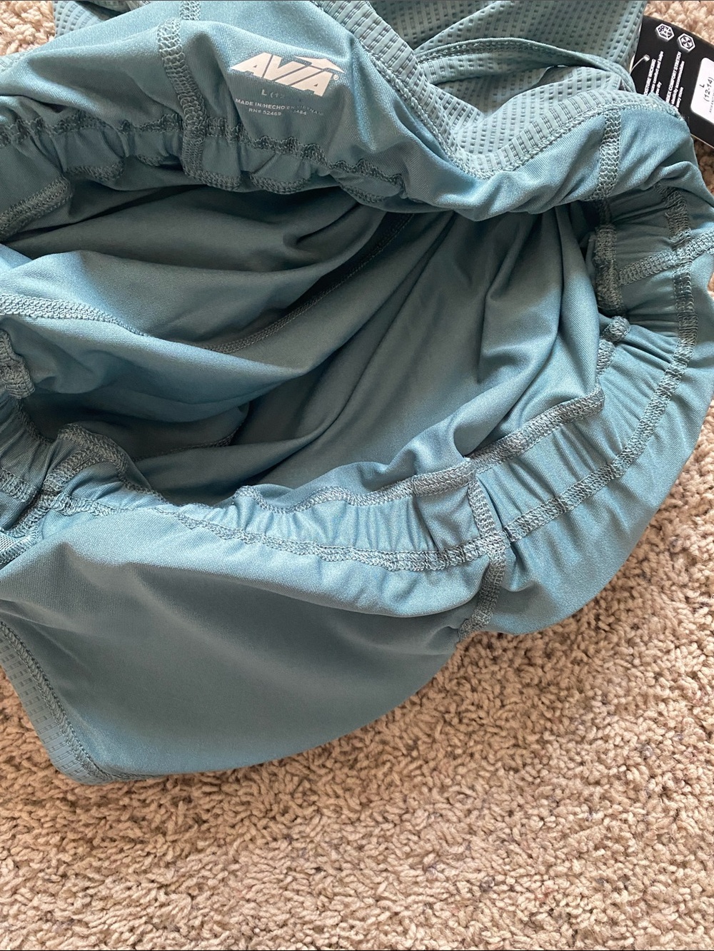 Avia Strappy Mini Dress in Teal Green - Picture 6 of 6